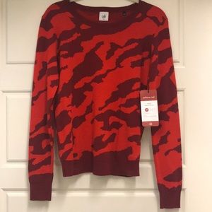 cabi Camo Pullover Sweater